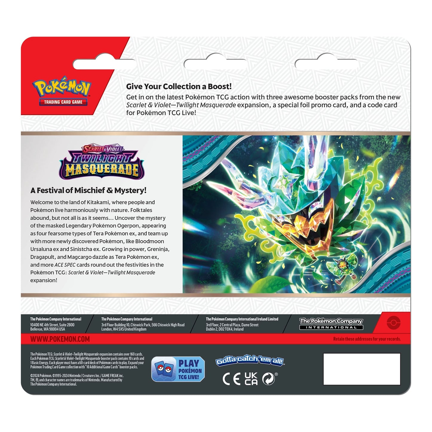 Pokemon TCG Scarlet & Violet Twilight Masquerade - 3 Pack Blister - Revavroom