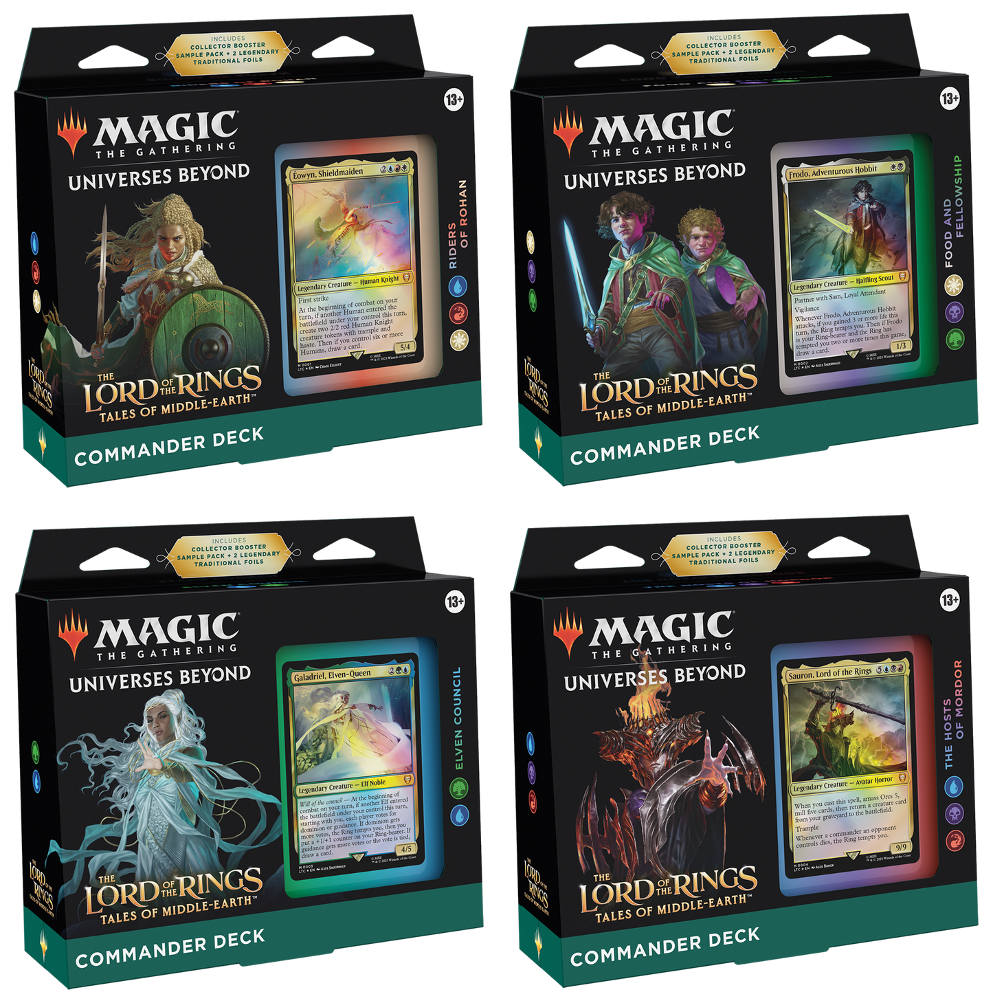 MTG Lord of the Rings Tales of Middle Earth Commander Decks