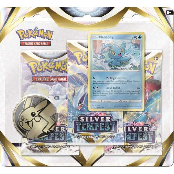 Pokemon TCG Silver Tempest 3-Pack Blister