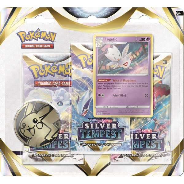 Pokemon TCG Silver Tempest 3-Pack Blister