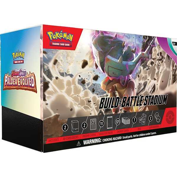 Pokemon TCG Scarlet & Violet Paldea Evolved Build & Battle Stadium