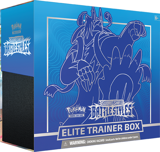 Pokemon TCG Sword and Shield Battle Styles Elite Trainer Box Blue