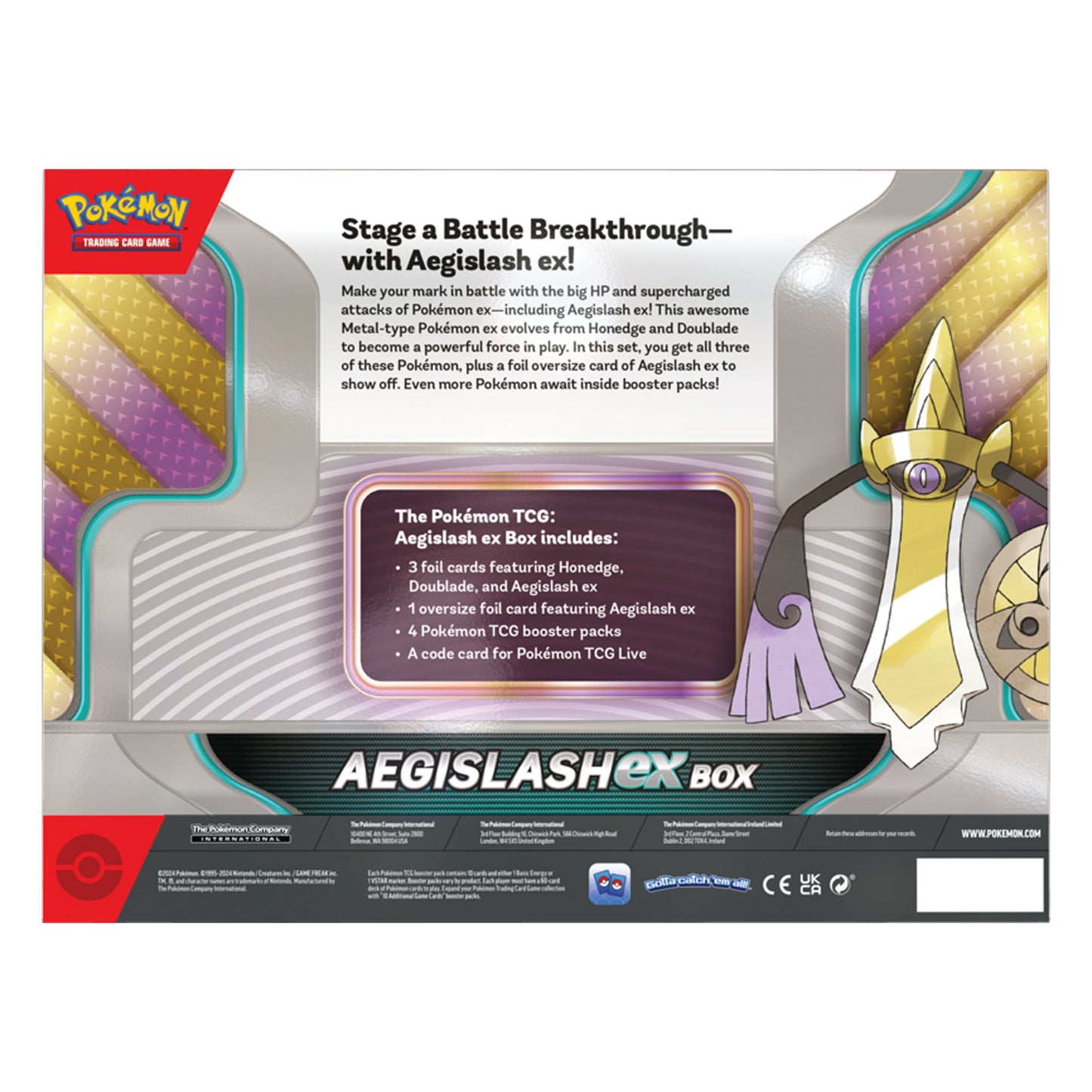 Pokemon TCG Aegislash EX Collection Box