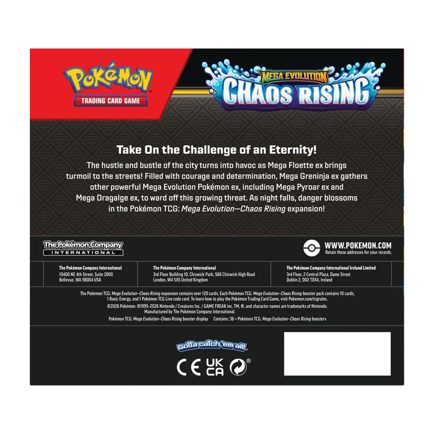 Pokemon TCG Mega Evolution - Chaos Rising Booster Box