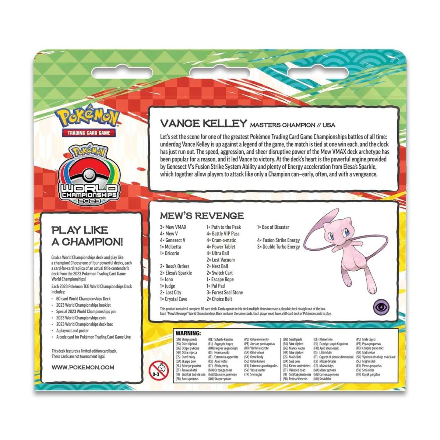Pokemon TCG World Championships 2023 Vance Kelley - Mew VMAX Deck