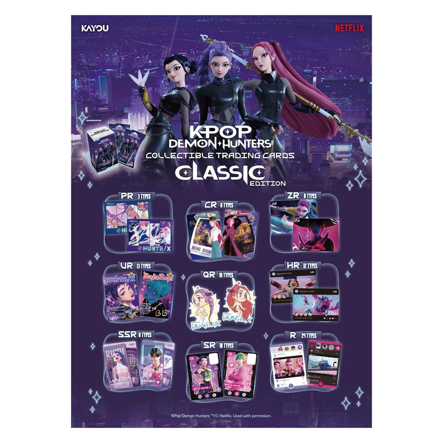 K-POP Demon Hunters: Collectible Trading Cards - Classic Edition Blister Series 1-A Display Box