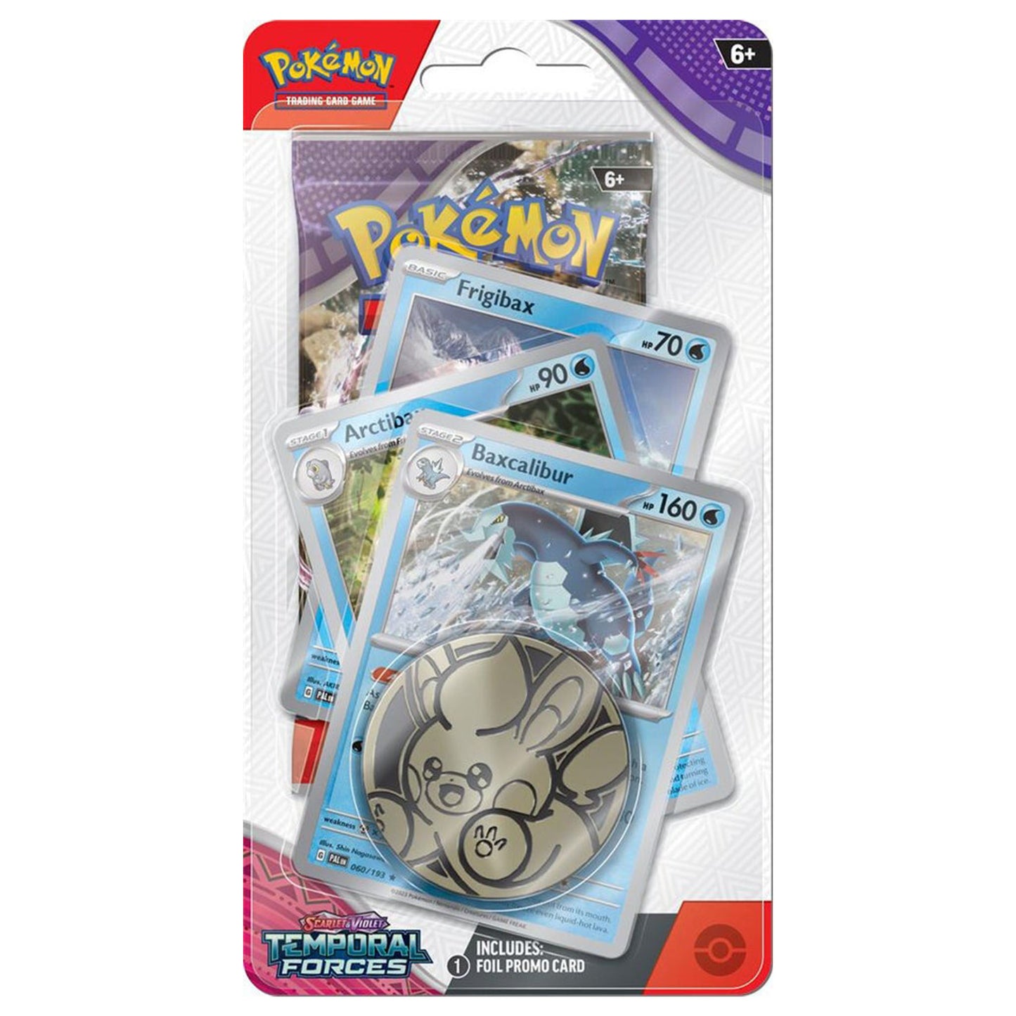 Pokemon TCG Scarlet & Violet Temporal Forces Premium Checklane Blister - Baxcalibur
