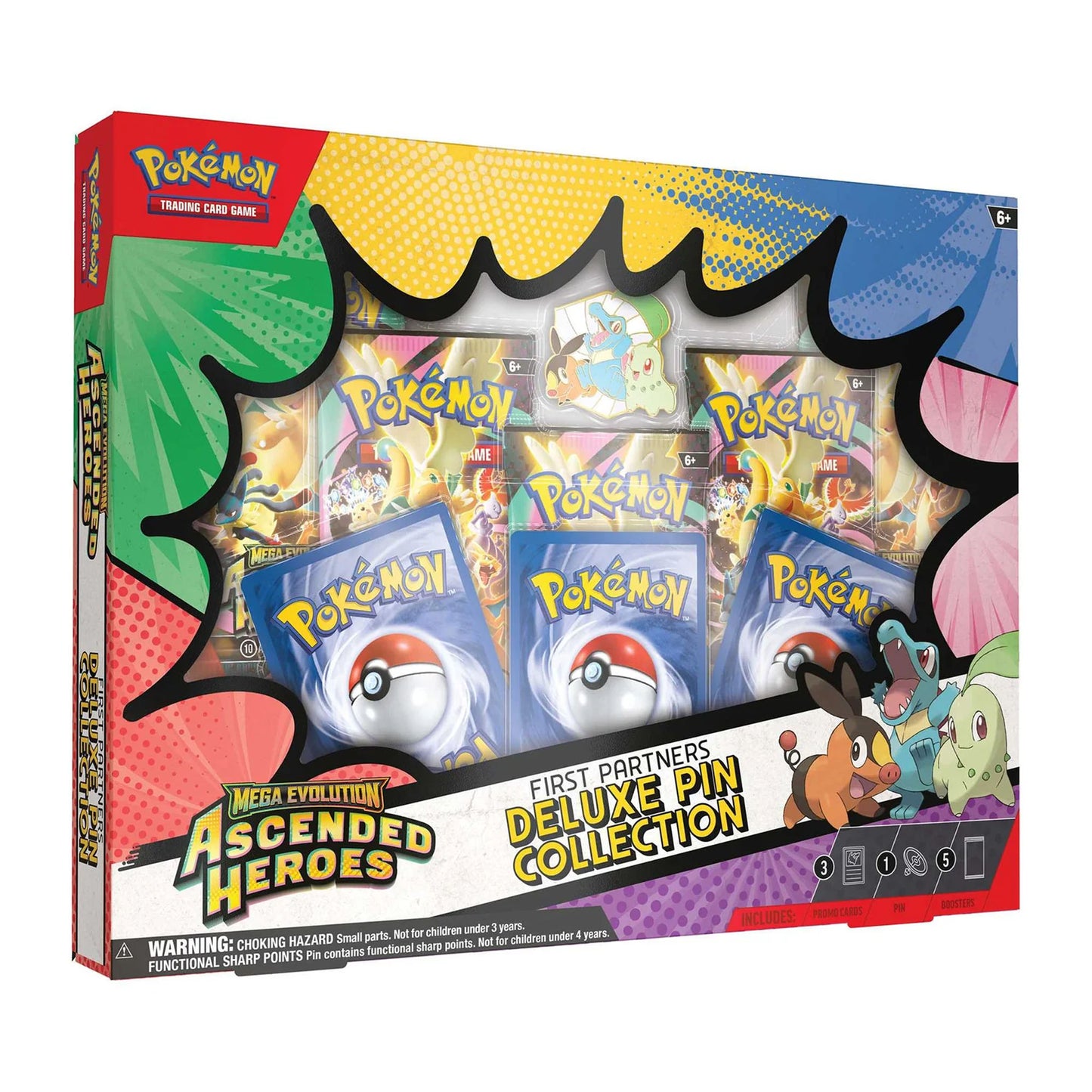 Pokemon TCG: Mega Evolution Ascended Heroes First Partners Deluxe Pin Collection