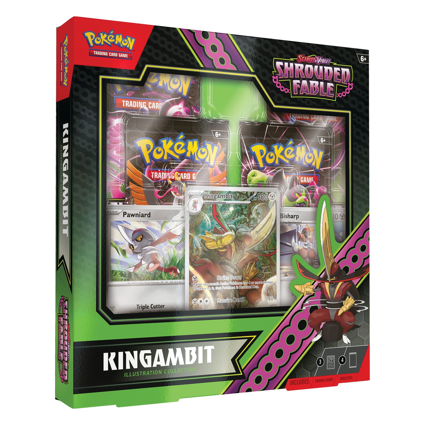 Pokemon TCG Scarlet & Violet Shrouded Fable Kingambit Illustration Collection Box