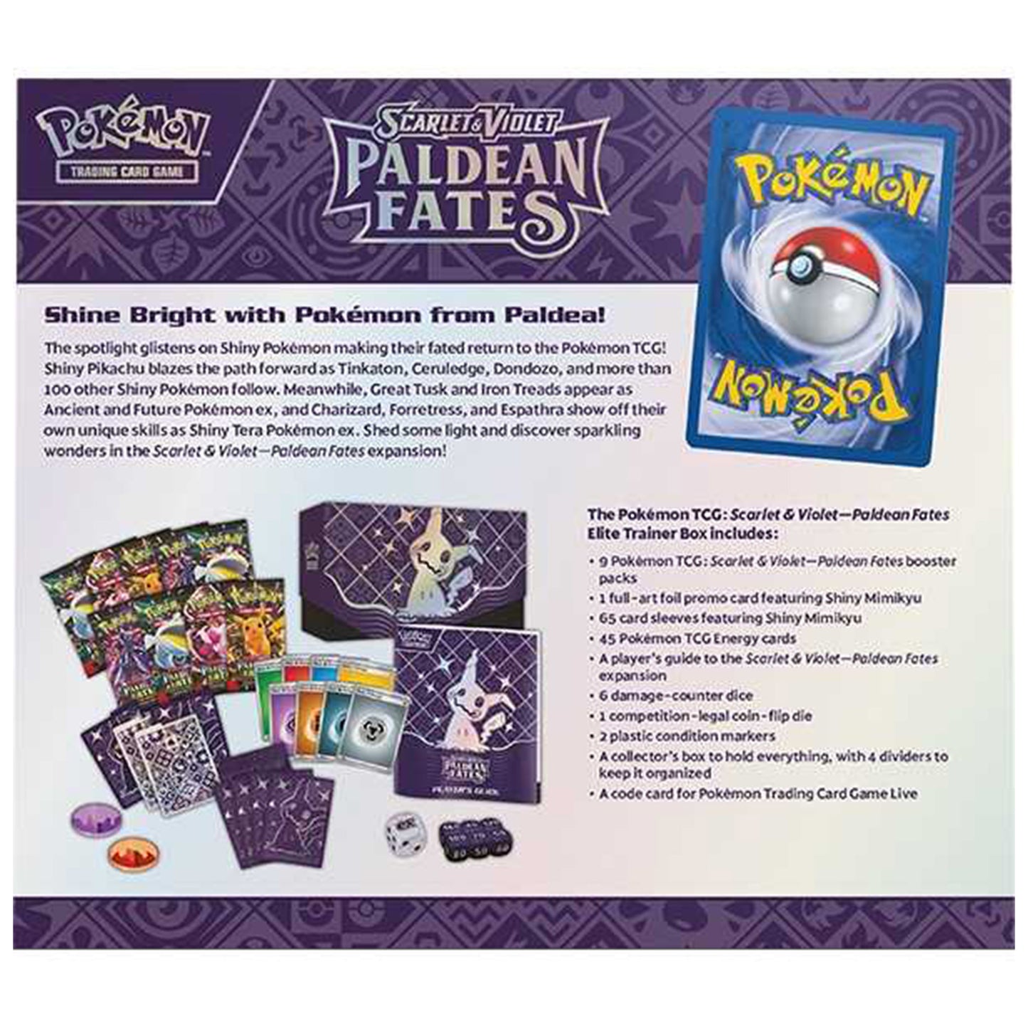 Pokemon TCG Scarlet & Violet Paldean Fates Elite Trainer Box