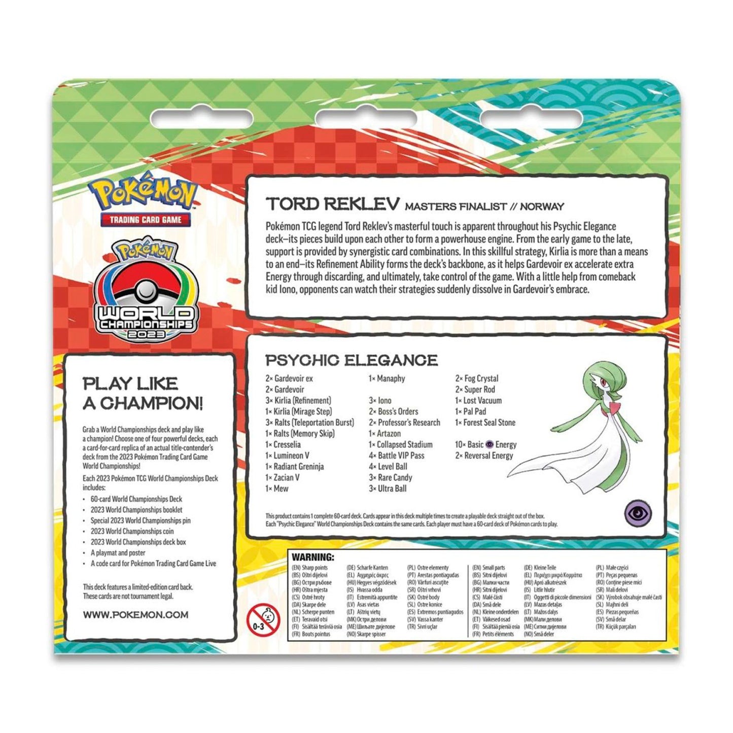 Pokemon TCG World Championships 2023 Tord Reklev - Gardevoir EX Deck