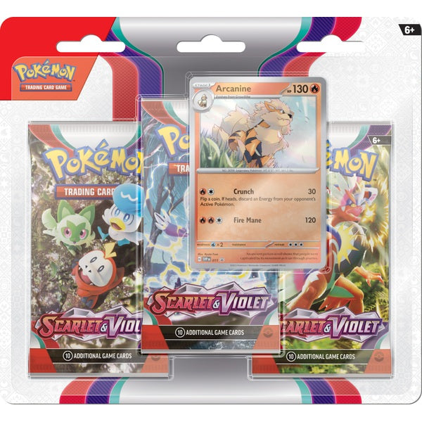 Pokemon TCG Scarlet & Violet 3 Booster Pack Blister Pack