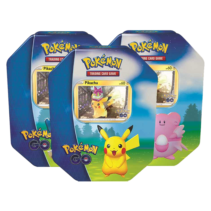 Pokemon TCG GO Tin: Pikachu, Snorlax or Blissey