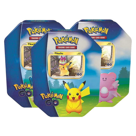 Pokemon TCG GO Tin: Pikachu, Snorlax or Blissey