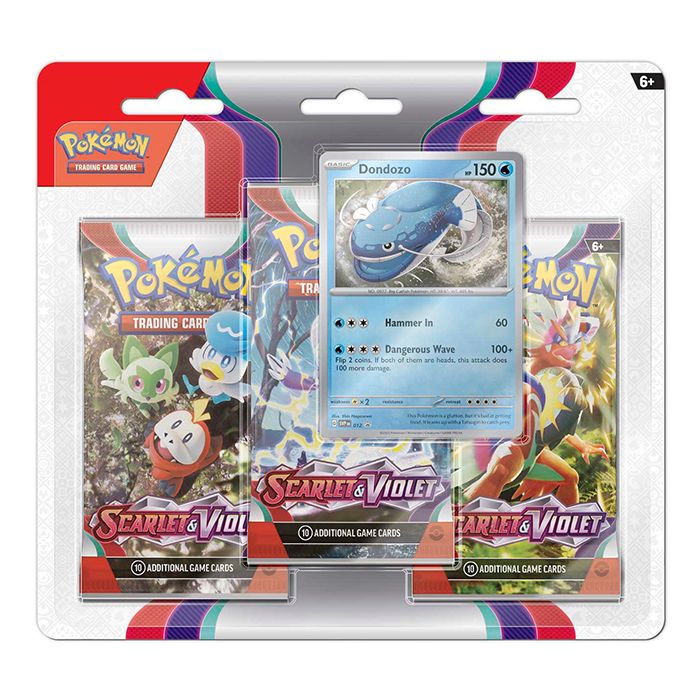 Pokemon TCG Scarlet & Violet 3 Booster Pack Blister Pack