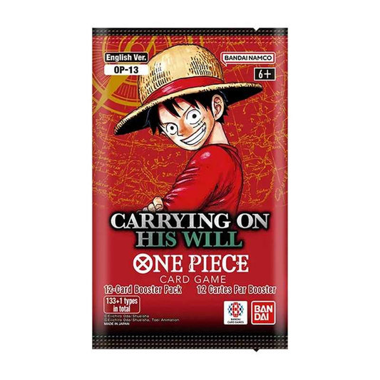 One Piece Card Game OP13 Carrying On His Will Booster Pack