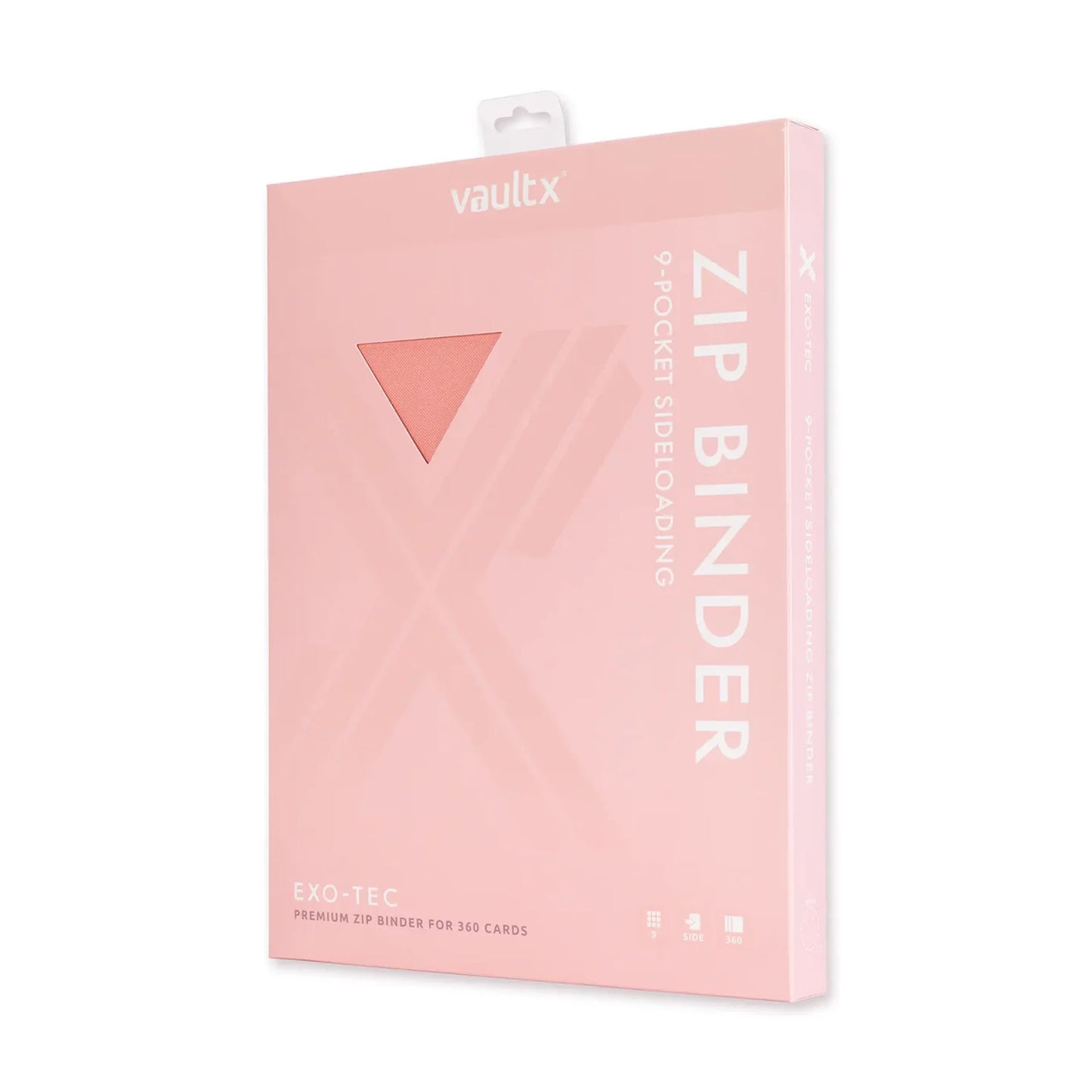 Vault X 9-Pocket Exo-Tec® Zip Binder - Just Pink