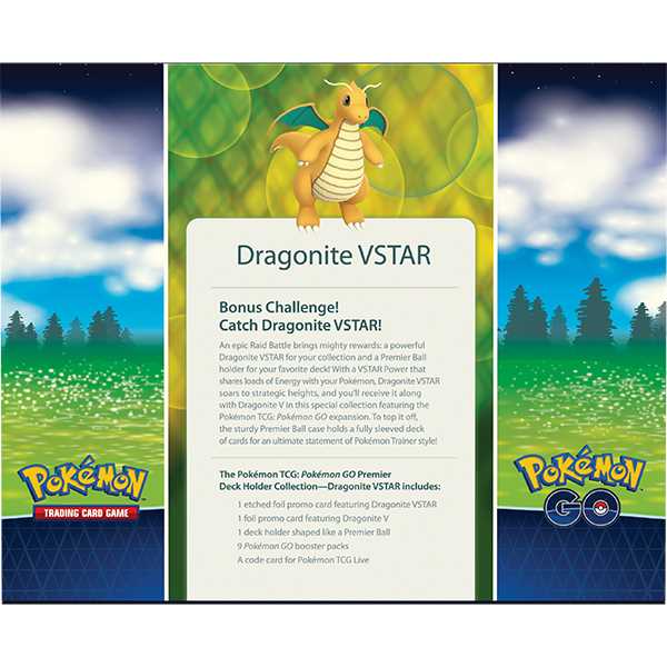 Pokemon TCG GO Premier Deck Holder Collection Dragonite VSTAR