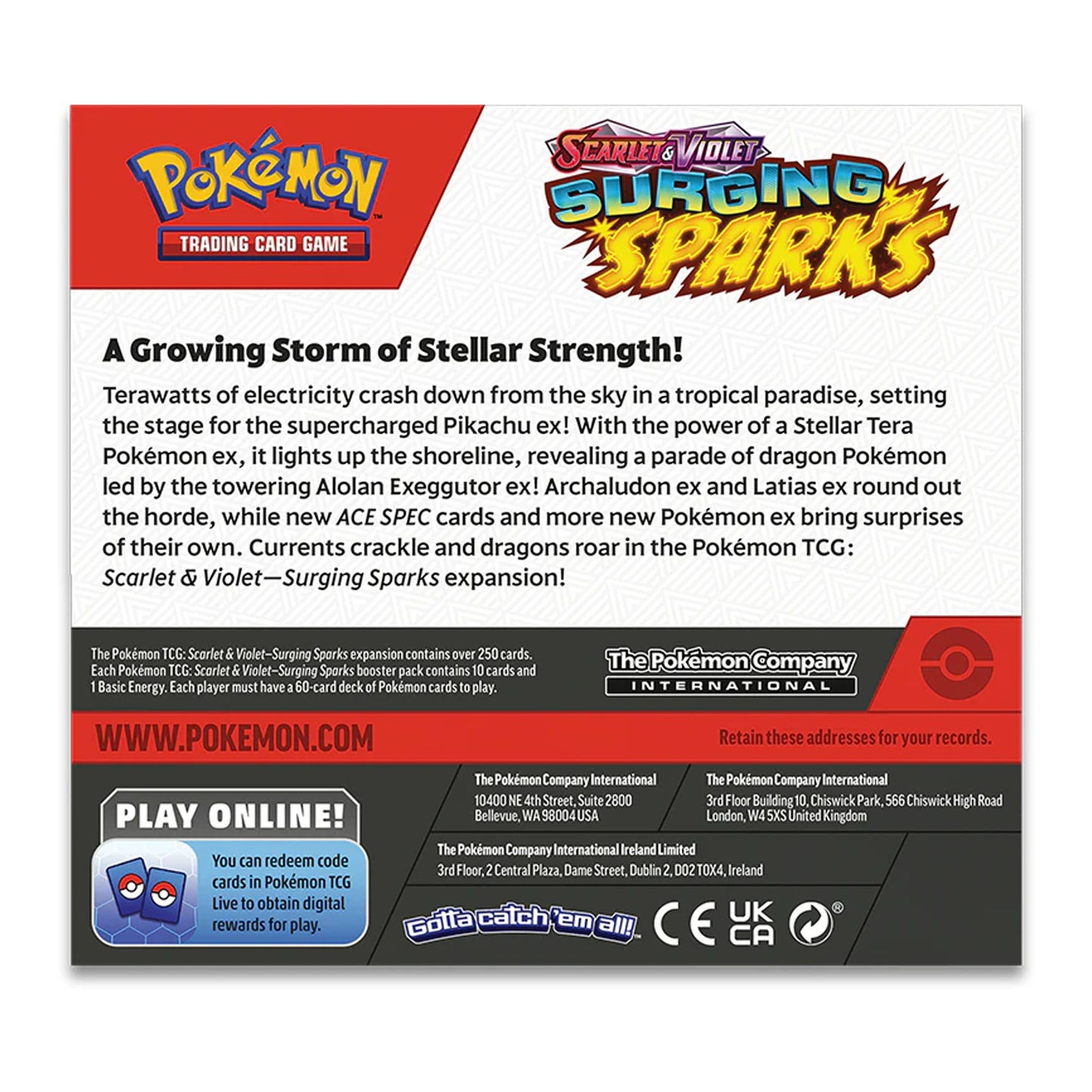 Pokemon TCG Scarlet & Violet - Surging Sparks Booster Box