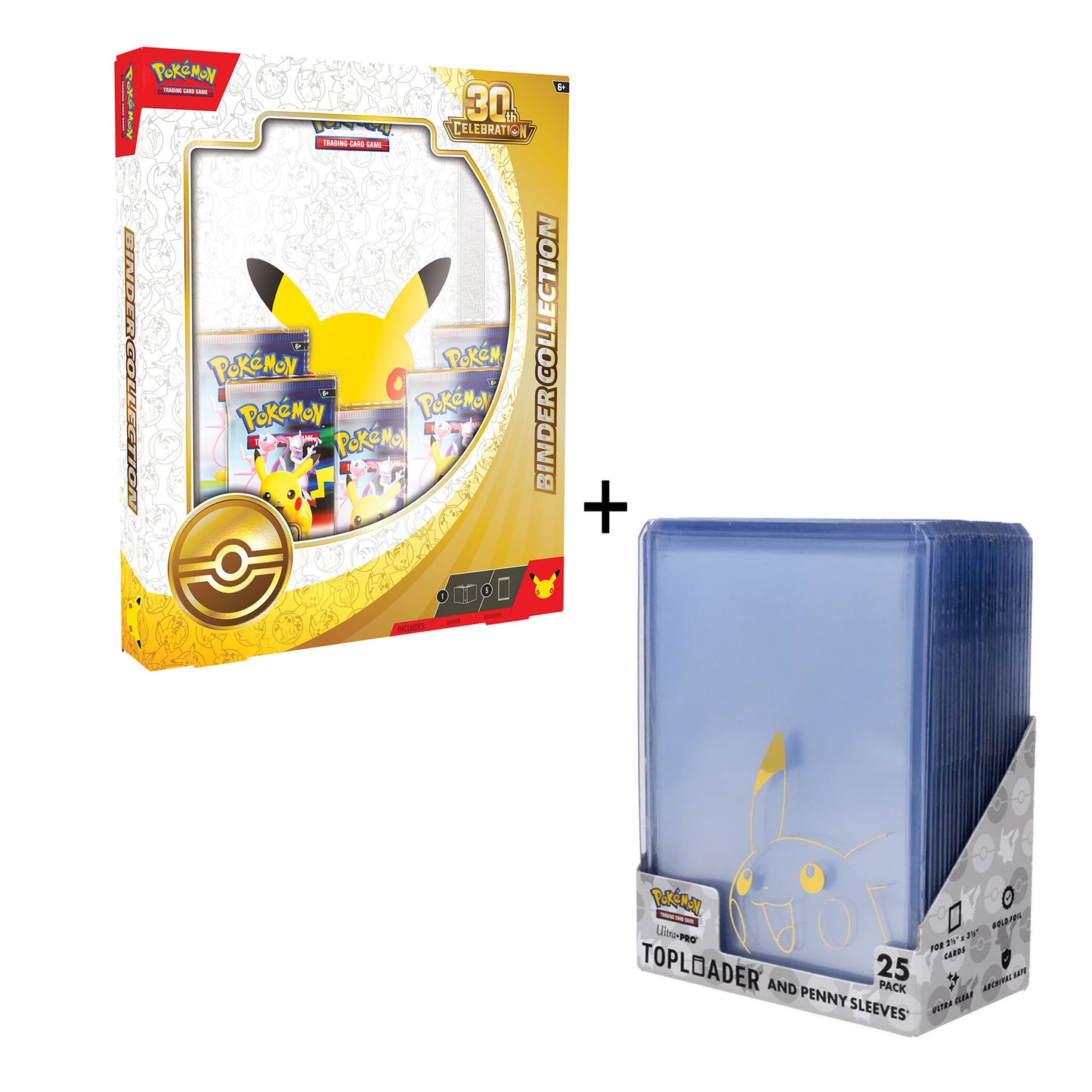 Pokemon TCG: 30th Celebration Binder Collection & Toploder Bundle