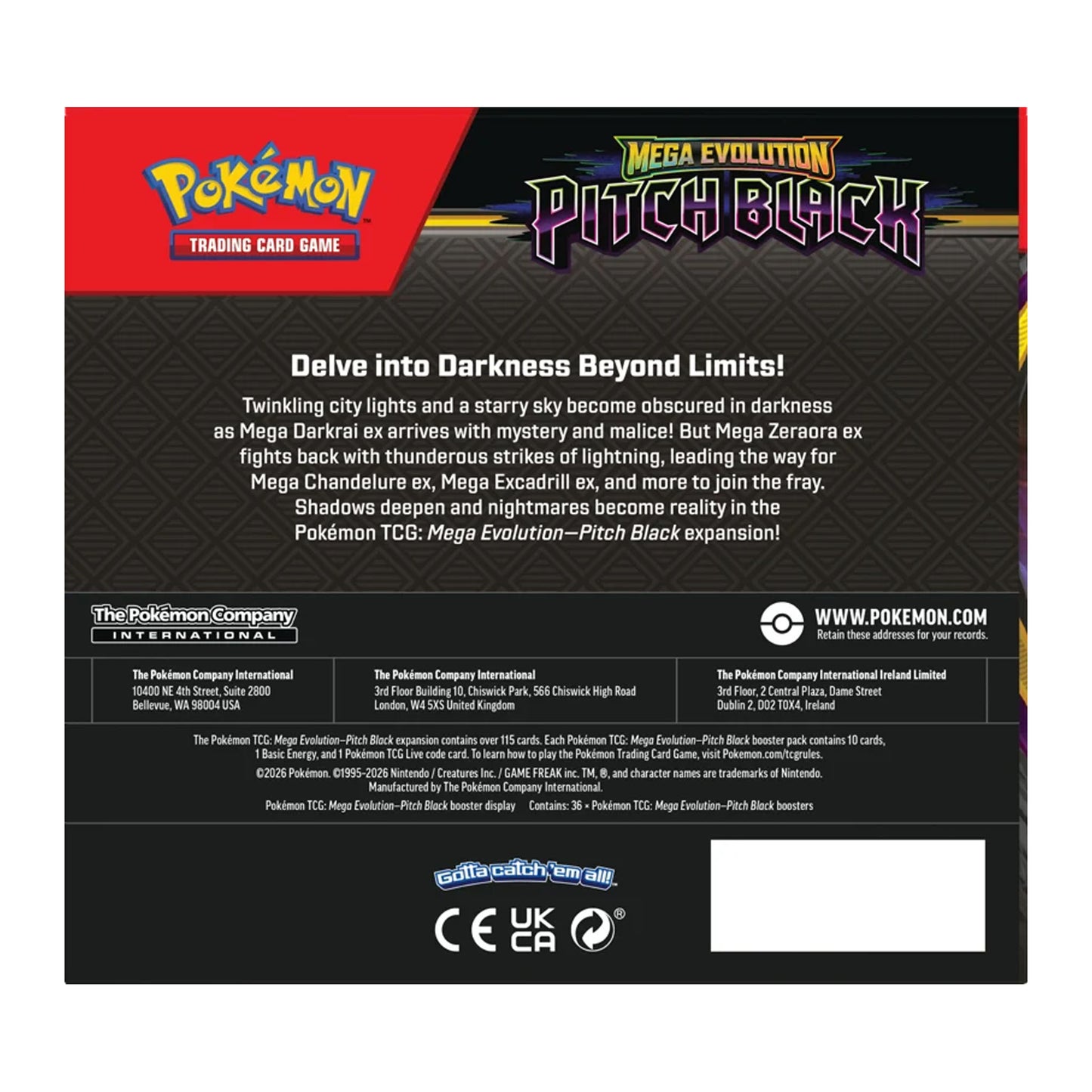 Pokemon TCG: Mega Evolution Pitch Black Booster Box