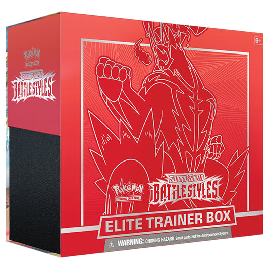 Pokemon TCG Sword and Shield Battle Styles Elite Trainer Box Red