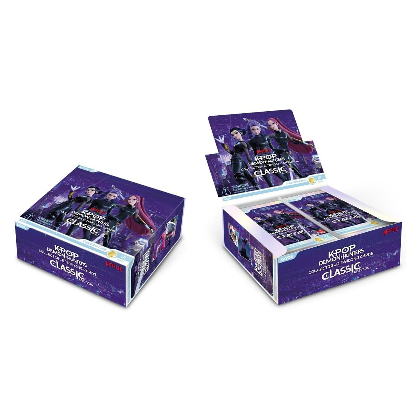 K-POP Demon Hunters: Collectible Trading Cards - Classic Foil Edition Series 1-B Display Box