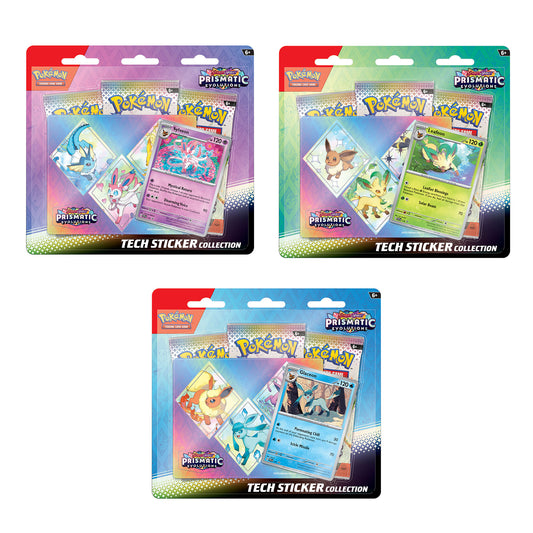 Pokemon TCG Prismatic Evolution Tech Sticker Collection