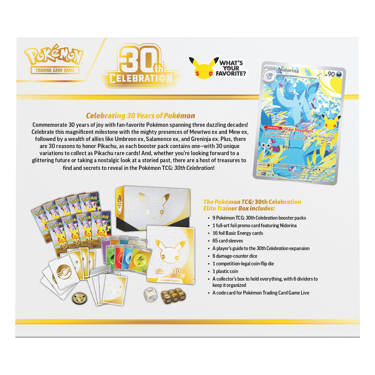 Pokemon TCG: 30th Celebration Elite Trainer Box