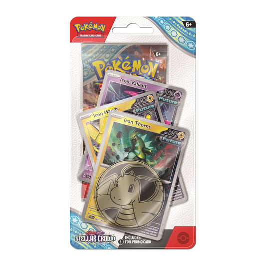 Pokemon TCG Scarlet & Violet Stellar Crown Premium Checklane Blister - Iron Thorns