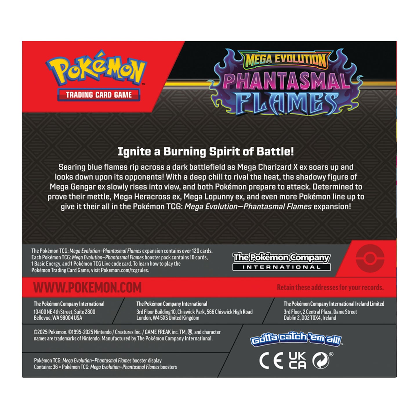 *DAMAGED OUTER BOX* Pokemon TCG Mega Evolution - Phantasmal Flames Booster Box