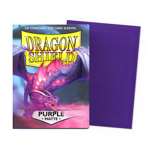 Dragon Shield - Matte Sleeves Standard Size - Purple (100)