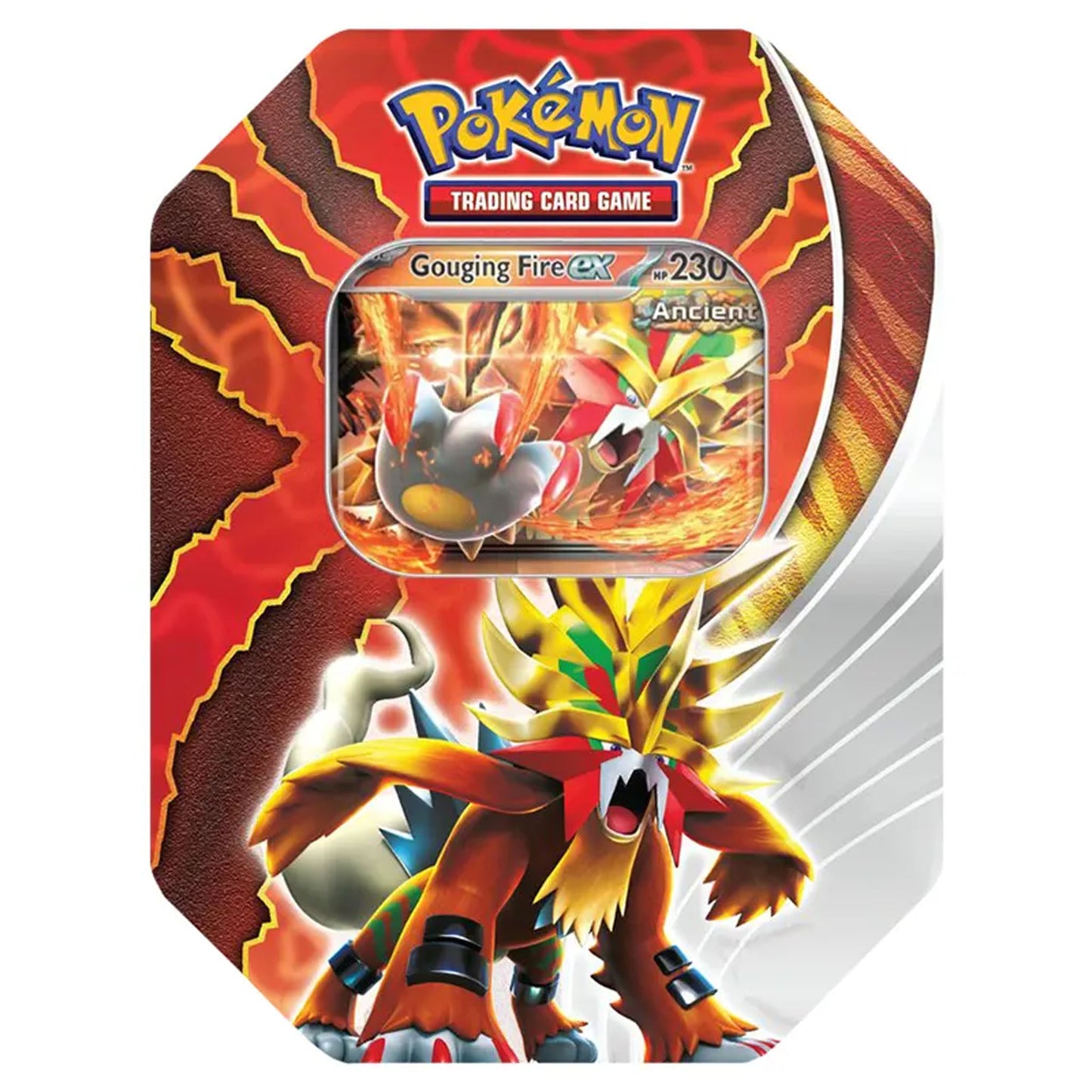 Pokemon TCG Scarlet & Violet Paradox Destinies Tin - Gouging Fire