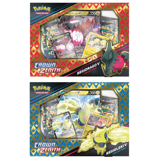 Pokemon TCG Crown Zenith Regidrago / Regieleki V Box