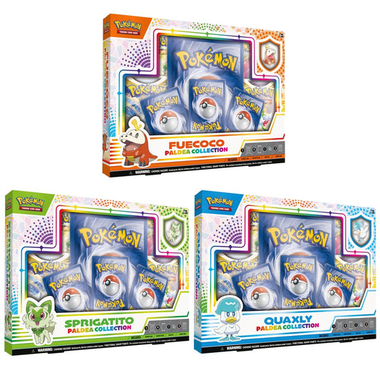Pokemon TCG Paldea Pin Collection Box - Sprigatito / Fuecoco / Quaxly