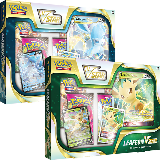 Pokemon TCG Leafeon V-Star / Glaceon V-Star Special Collection Box