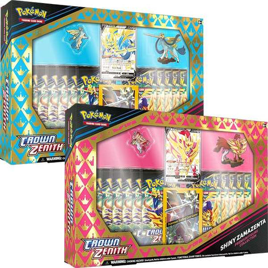 Pokemon TCG Crown Zenith Shiny Premium Figure Collection Box Zacian or Zamazenta
