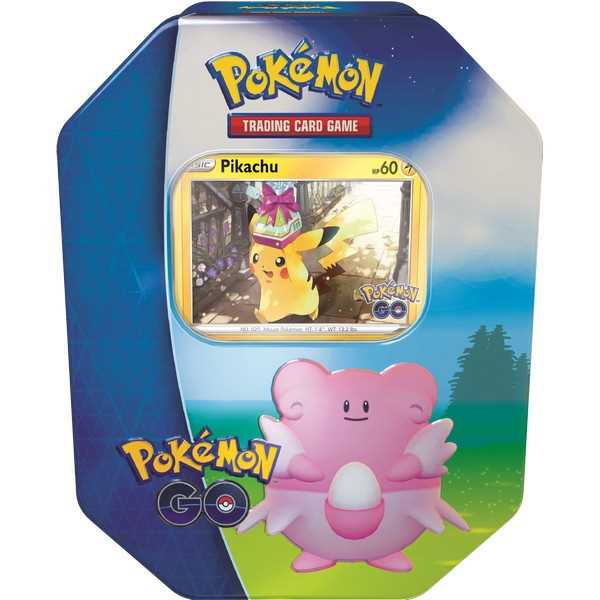 Pokemon TCG GO Tin: Pikachu, Snorlax or Blissey