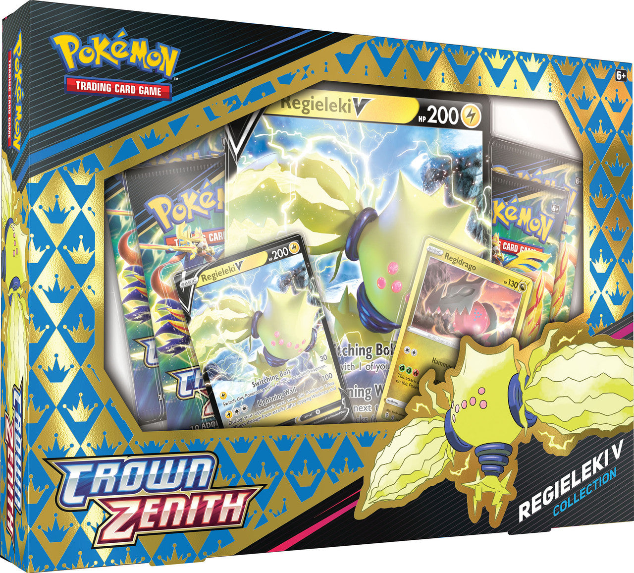 Pokemon TCG Crown Zenith Regidrago / Regieleki V Box